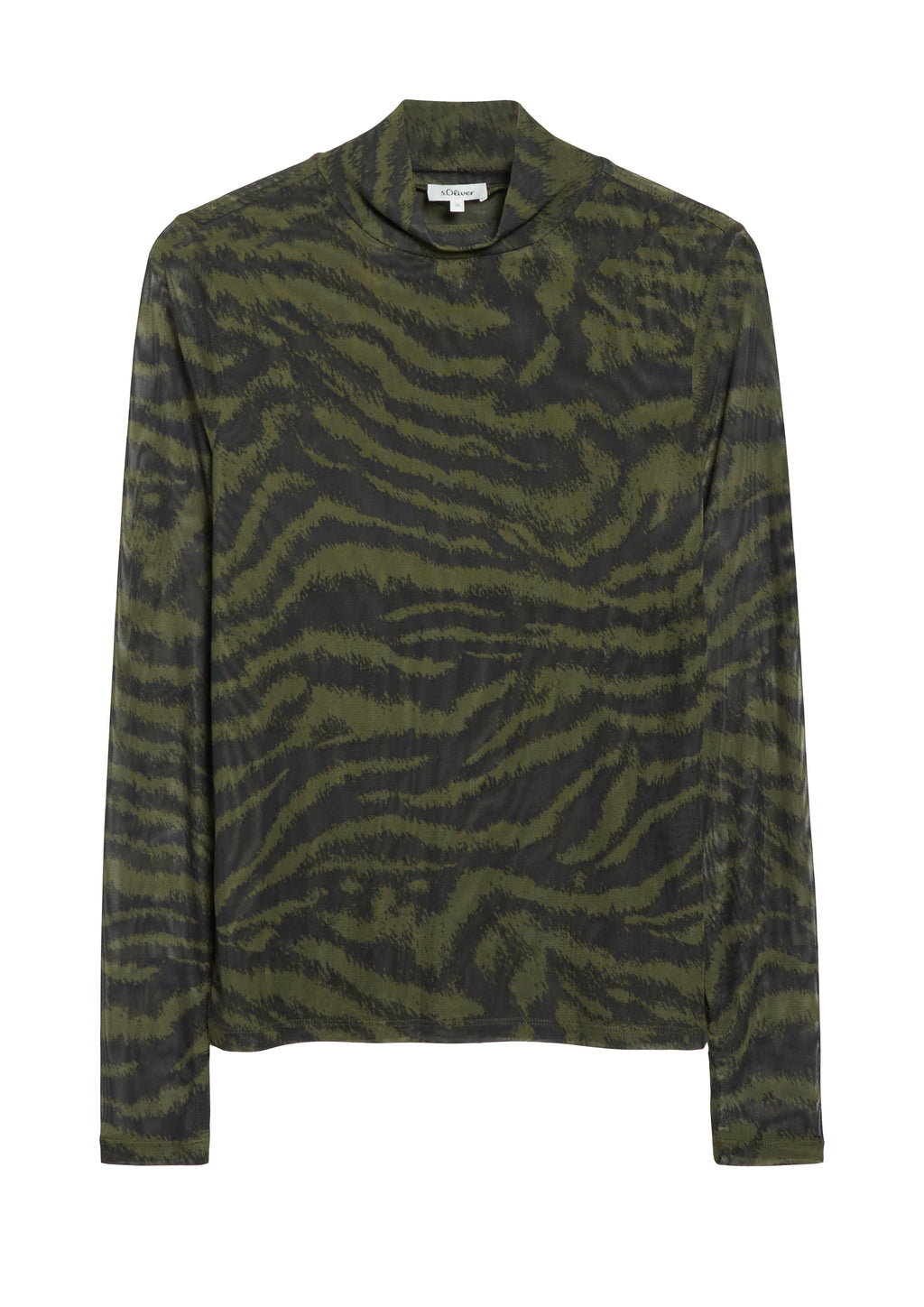 Mesh-Shirt mit All-over-Print von s.Oliver
