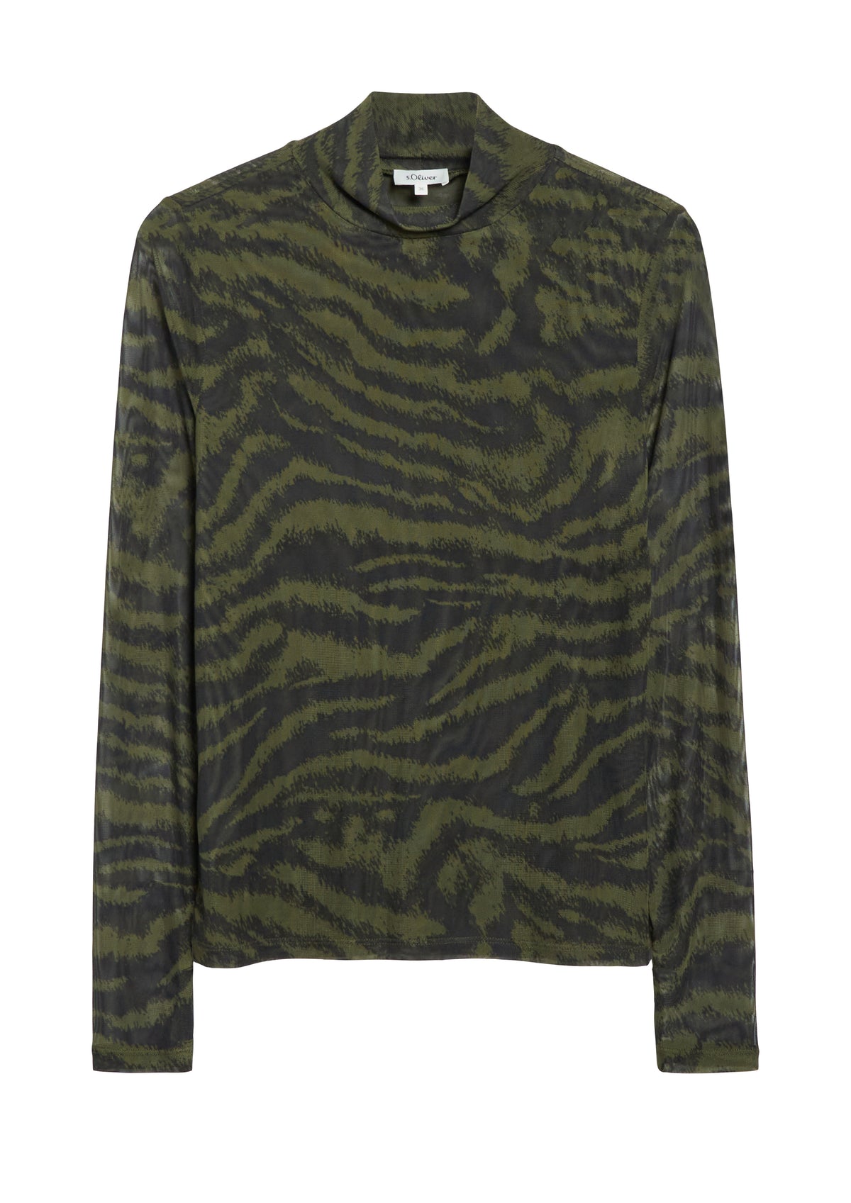 Mesh-Shirt mit All-over-Print von s.Oliver