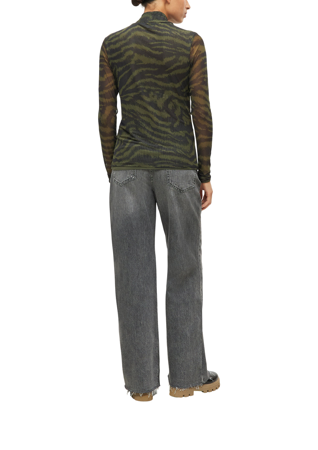 Mesh-Shirt mit All-over-Print von s.Oliver