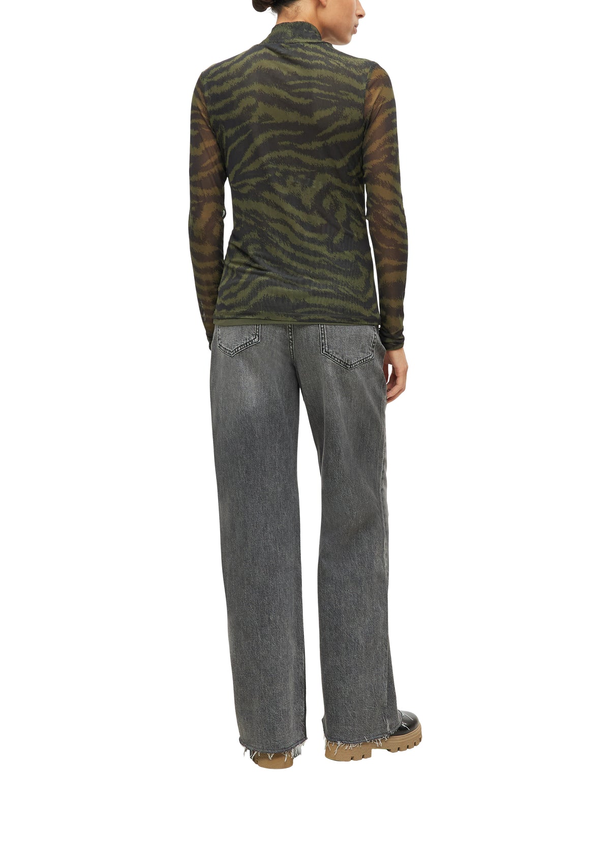 Mesh-Shirt mit All-over-Print von s.Oliver
