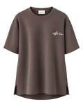 Da. T-Shirt - Gieck Fashion - braun uni - S