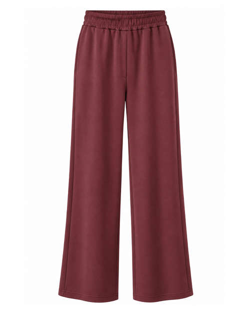 Da. Hose - Gieck Fashion - weinrot uni - M