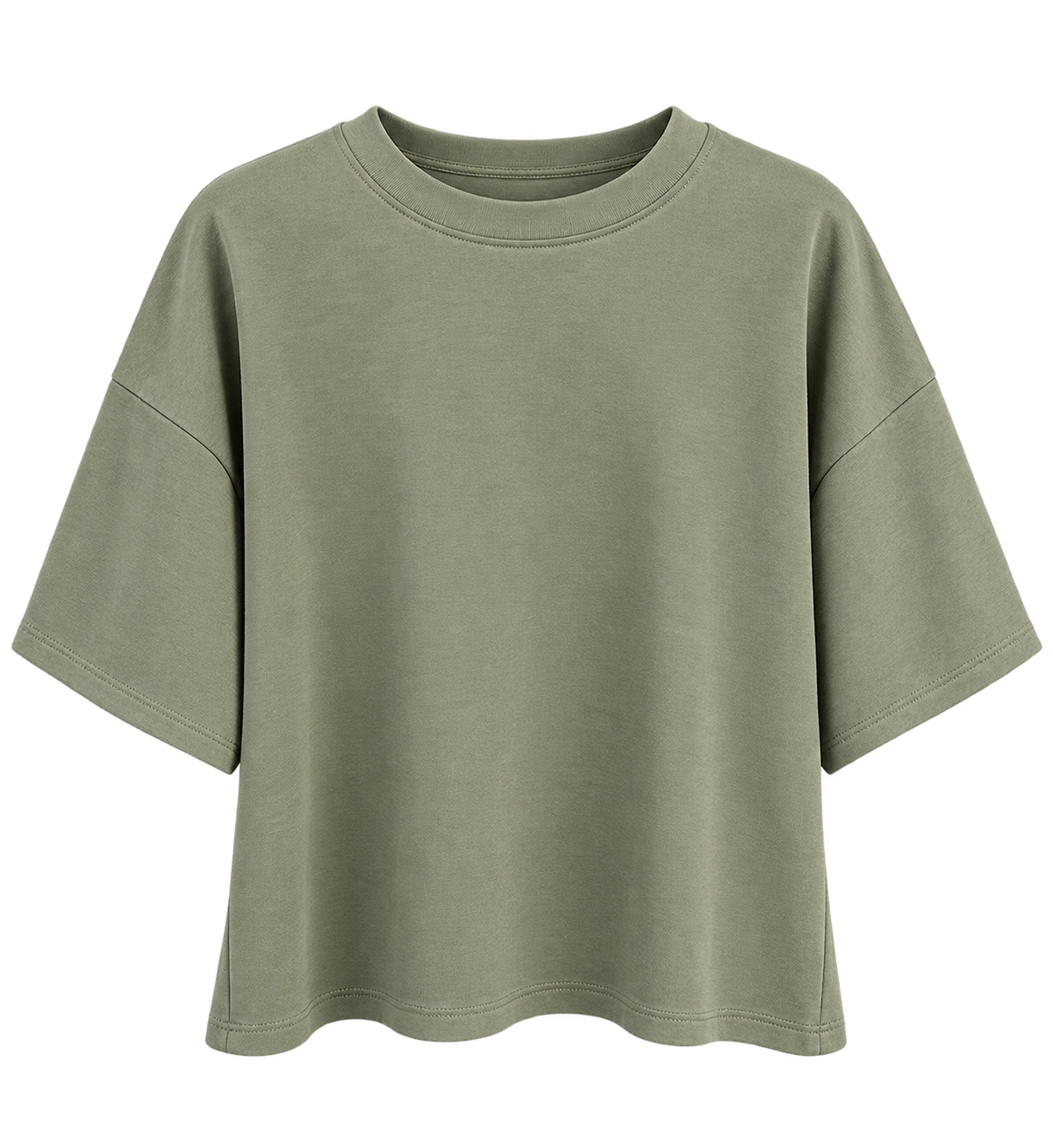 Da. T-Shirt - Gieck Fashion - oliv uni - S