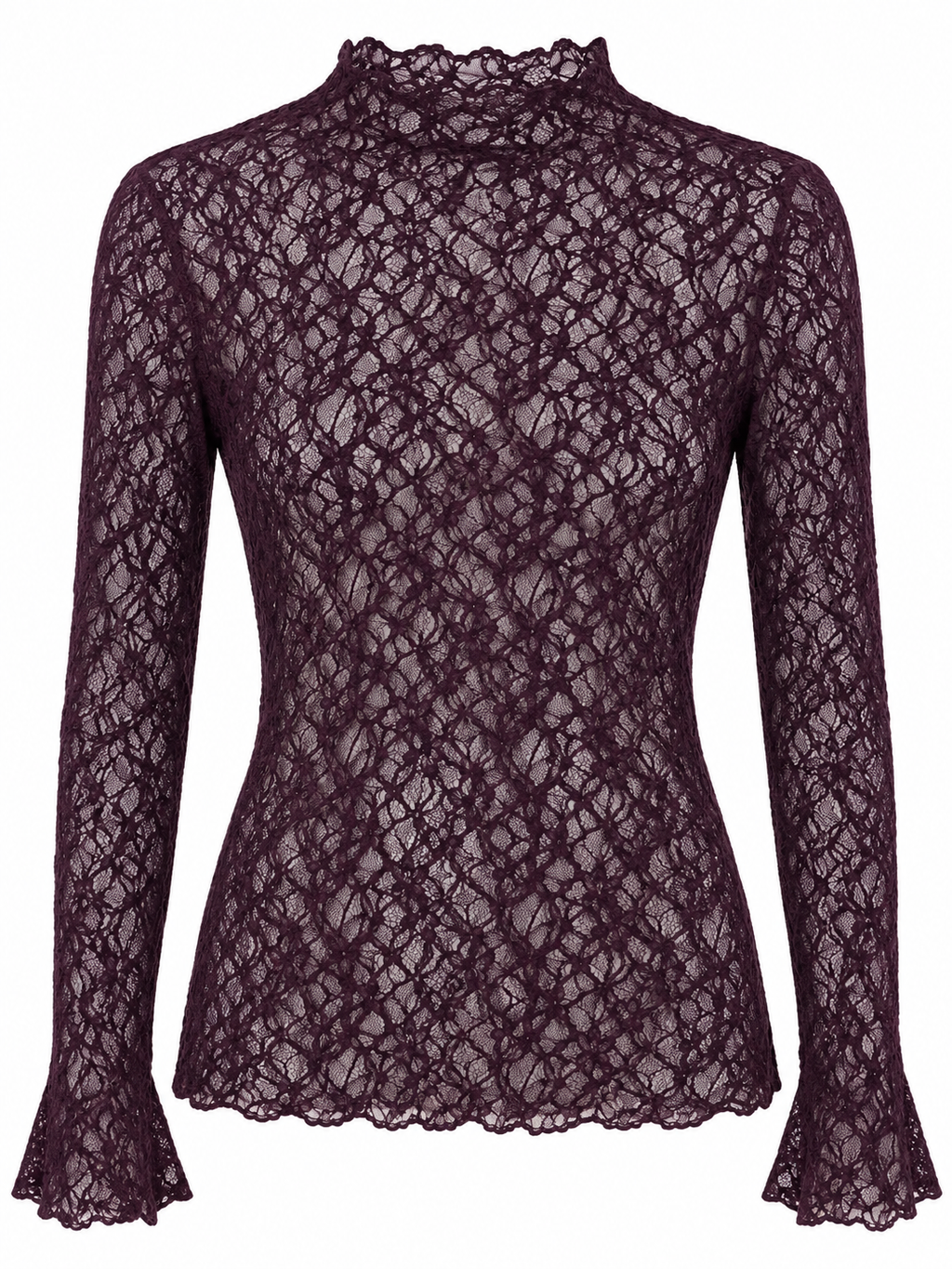 Da. T-Shirt - Bella Italia - aubergine - one size