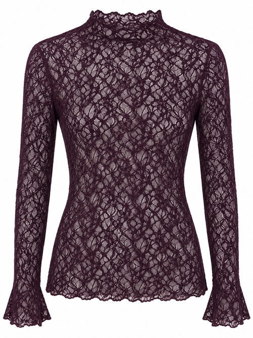 Da. T-Shirt - Bella Italia - aubergine - one size