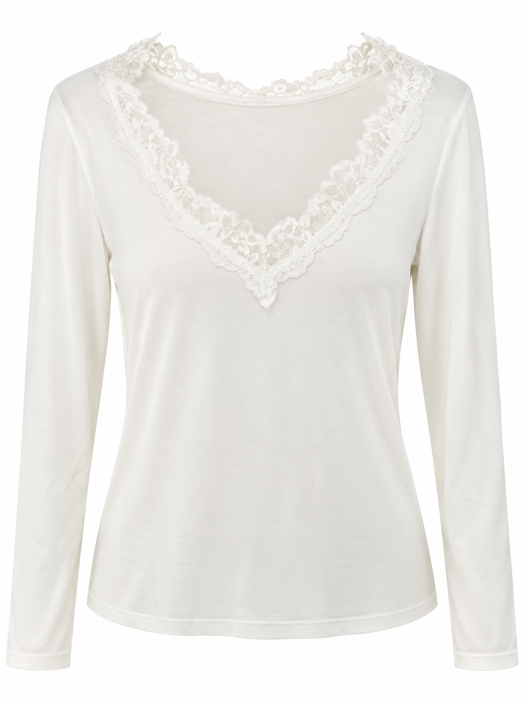 Spitzenshirt Veluna mit Lyocell und Kaschmir von Houy Mode
