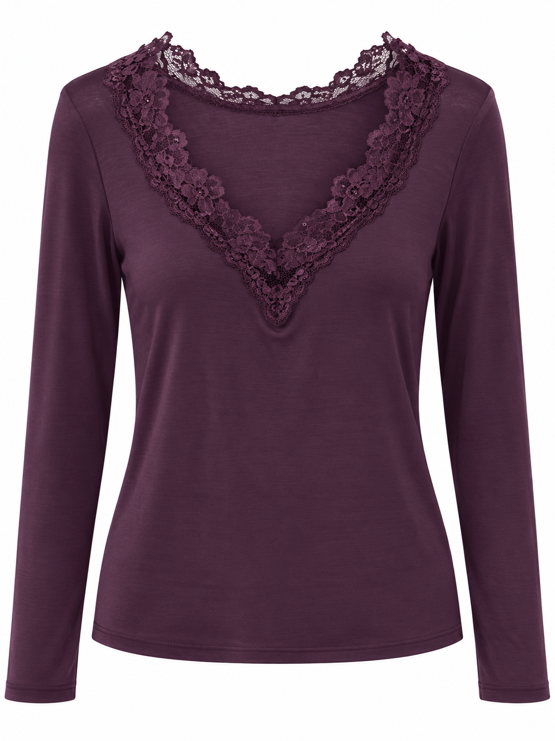 Spitzenshirt Veluna mit Lyocell und Kaschmir von Houy Mode