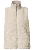 Fake Fur Weste mit Strickdetails von Street One