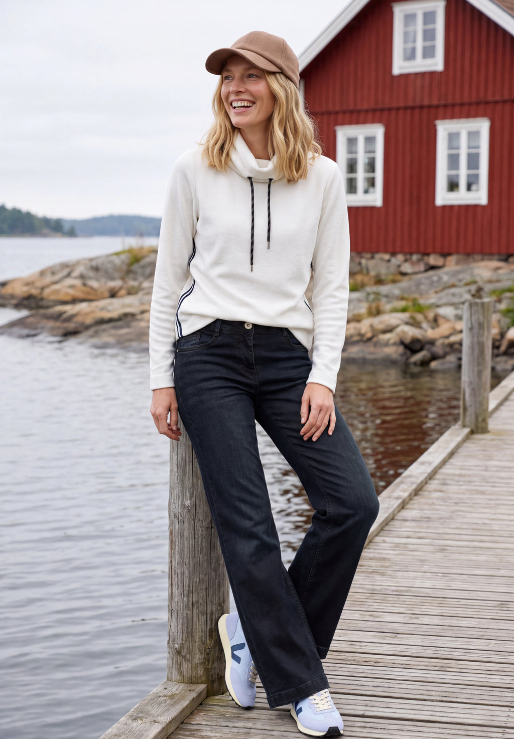 Wide-Leg-Jeans Neele im High-Waist-Loose-Fit von Cecil