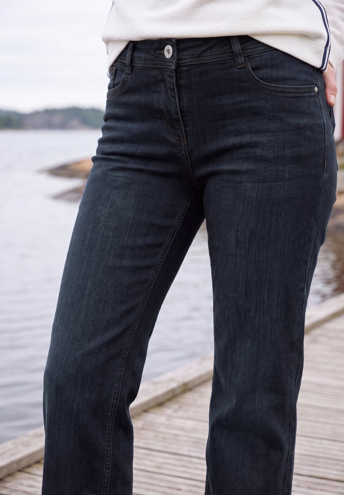 Wide-Leg-Jeans Neele im High-Waist-Loose-Fit von Cecil