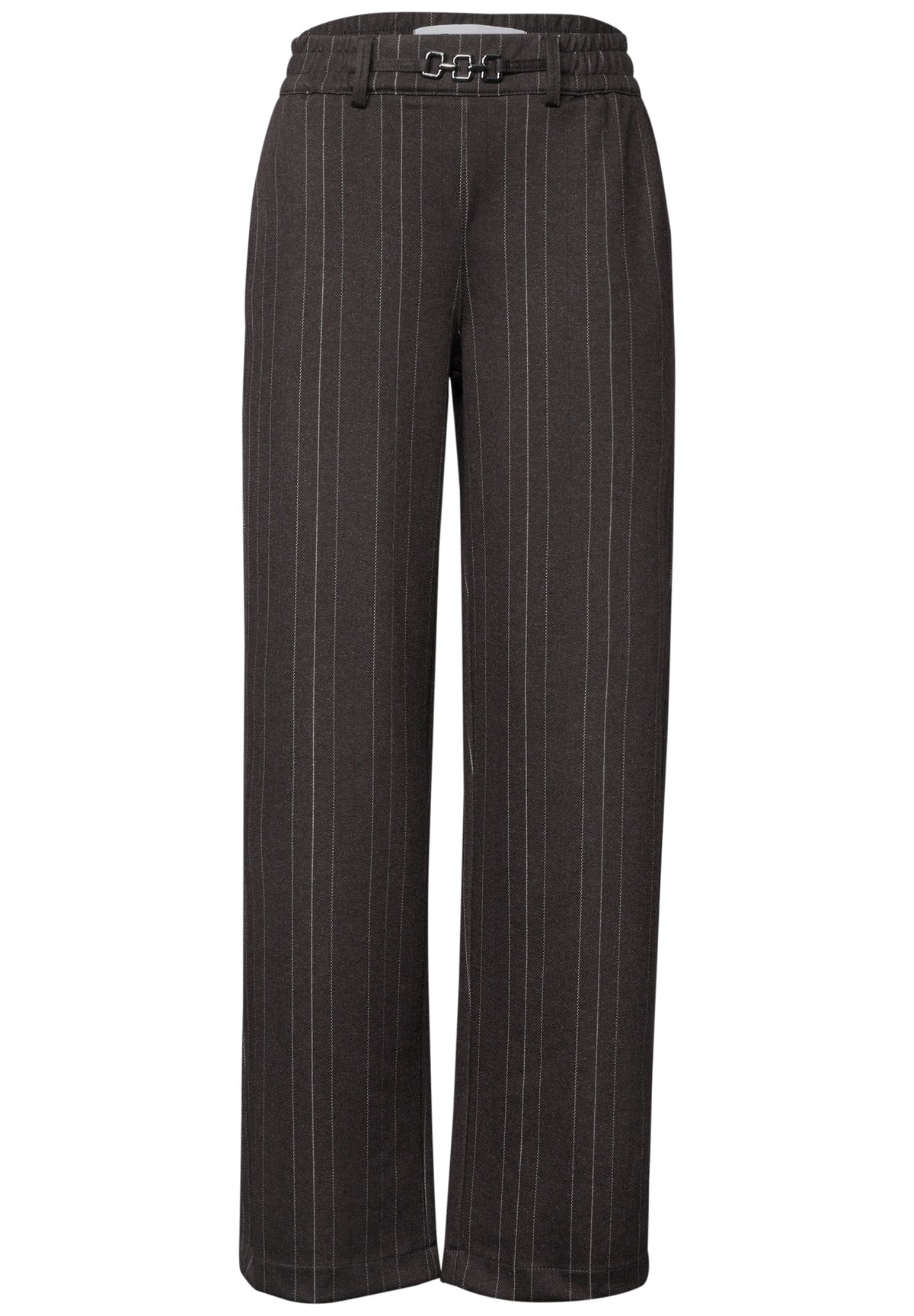 Straight-Leg-Hose Amalia mit Streifen und Schnalle von Street One