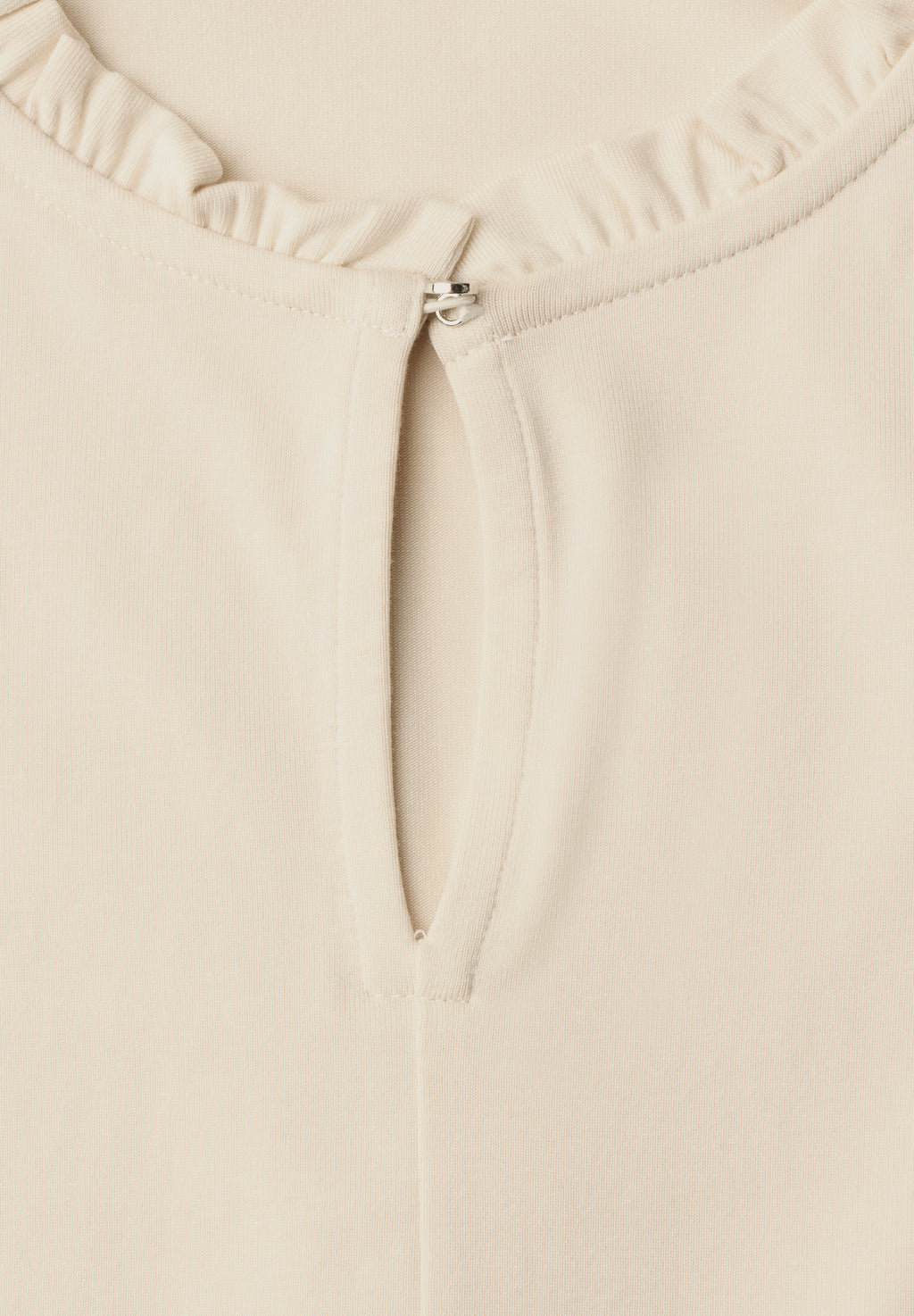 Basic Shirt mit Rüschen und Cut-Out-Detail von Street One