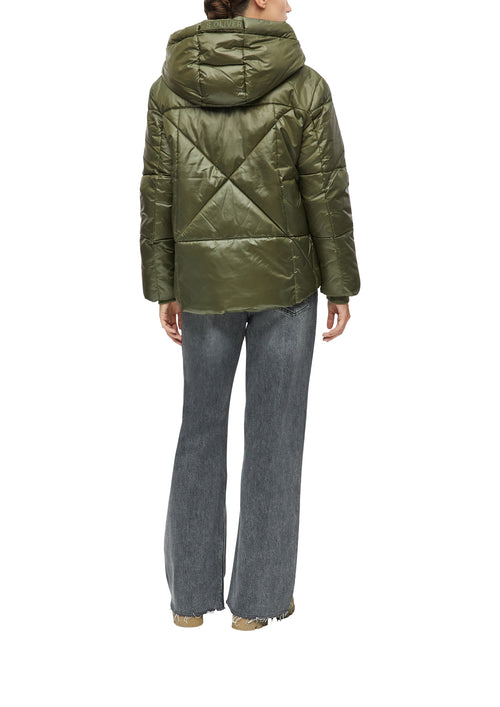 Steppjacke mit Kapuze in Oliv von s.Oliver