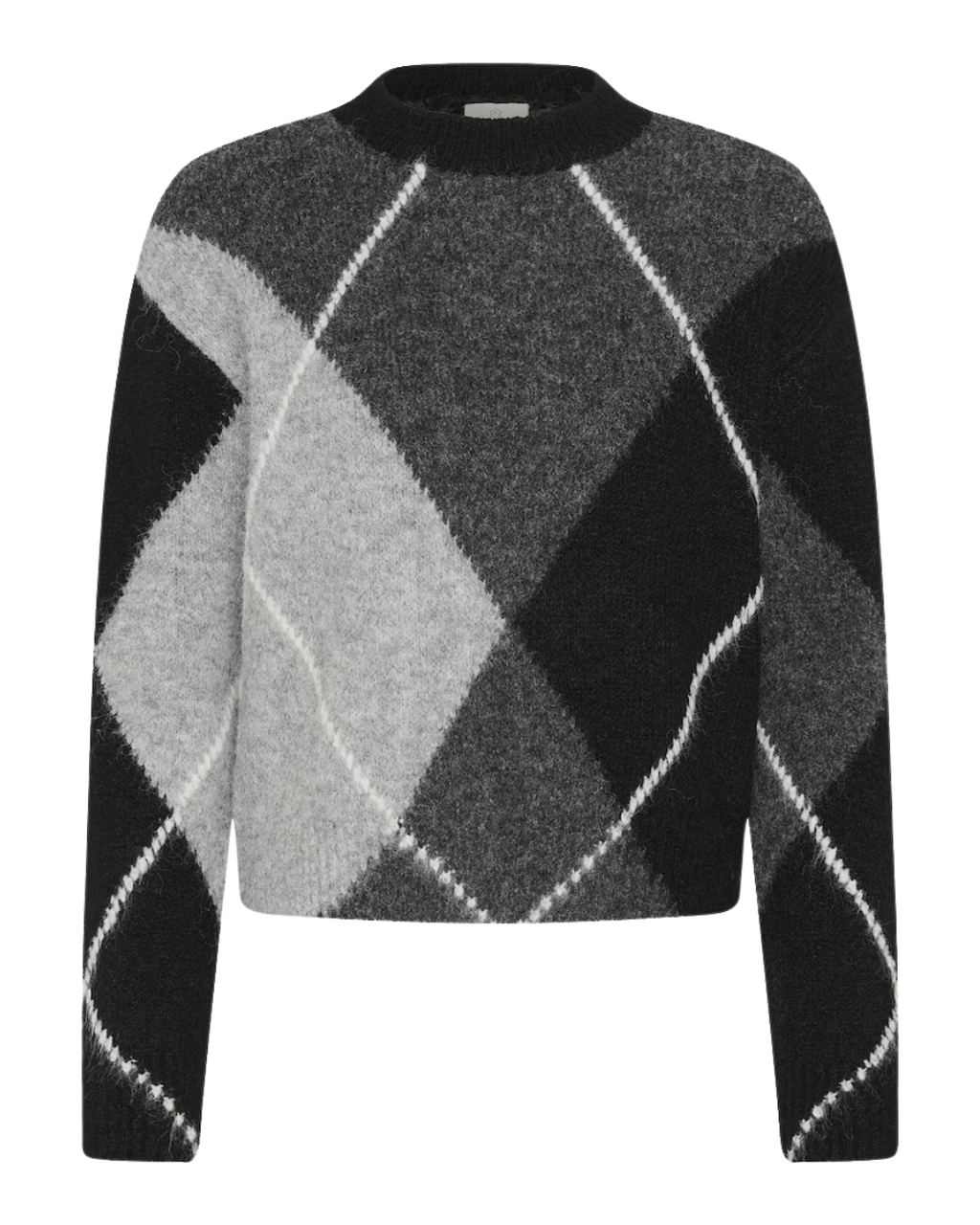 Da. Strick - kaffe - Grey melange / - S