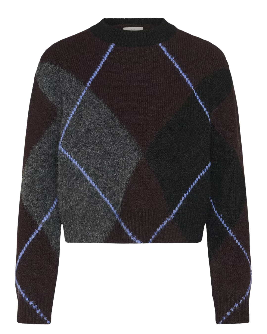 Da. Strick - kaffe - Dark grey melan - M
