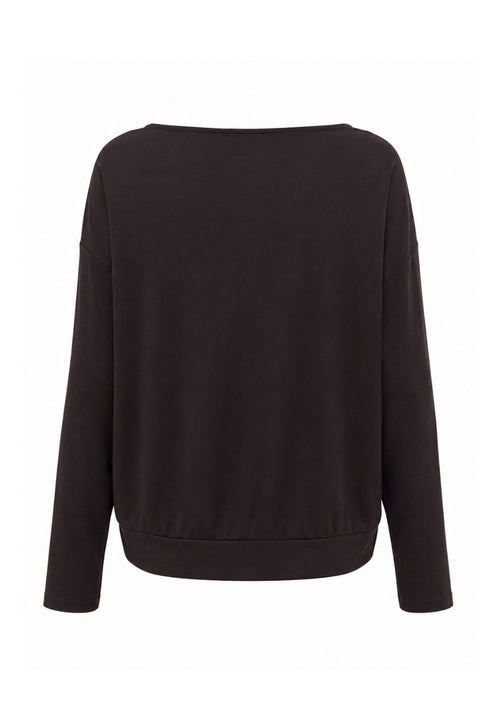 Shirt Wild Mocha mit Wasserfall-Ausschnitt von Frank Walder