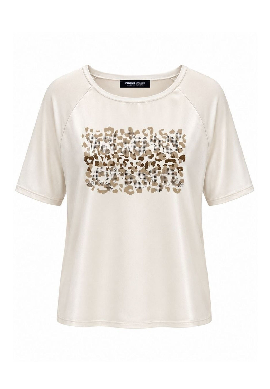 Shirt Wild Mocha mit Animal-Frontprint von Frank Walder