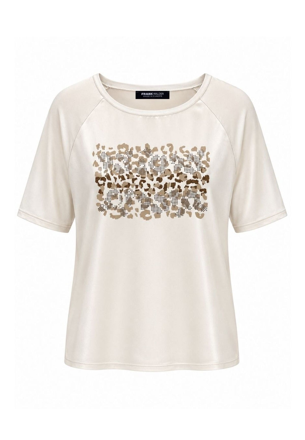 Shirt Wild Mocha mit Animal-Frontprint von Frank Walder