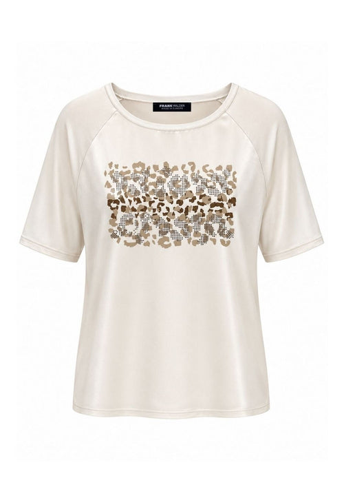 Shirt Wild Mocha mit Animal-Frontprint von Frank Walder