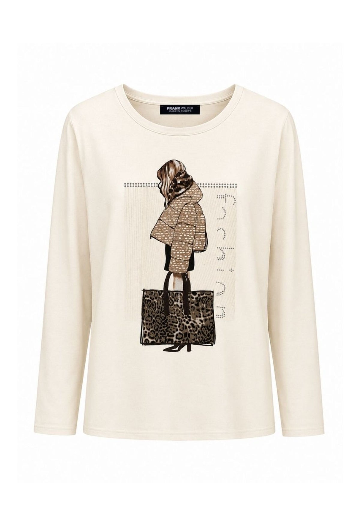 Shirt Wild Mocha mit platziertem Frontdruck von Frank Walder