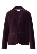 Jerseycord Blazer in Unifarbe