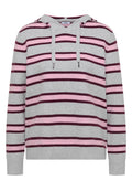 Langarm Pullover mit Kapuze und Streifen von Cecil