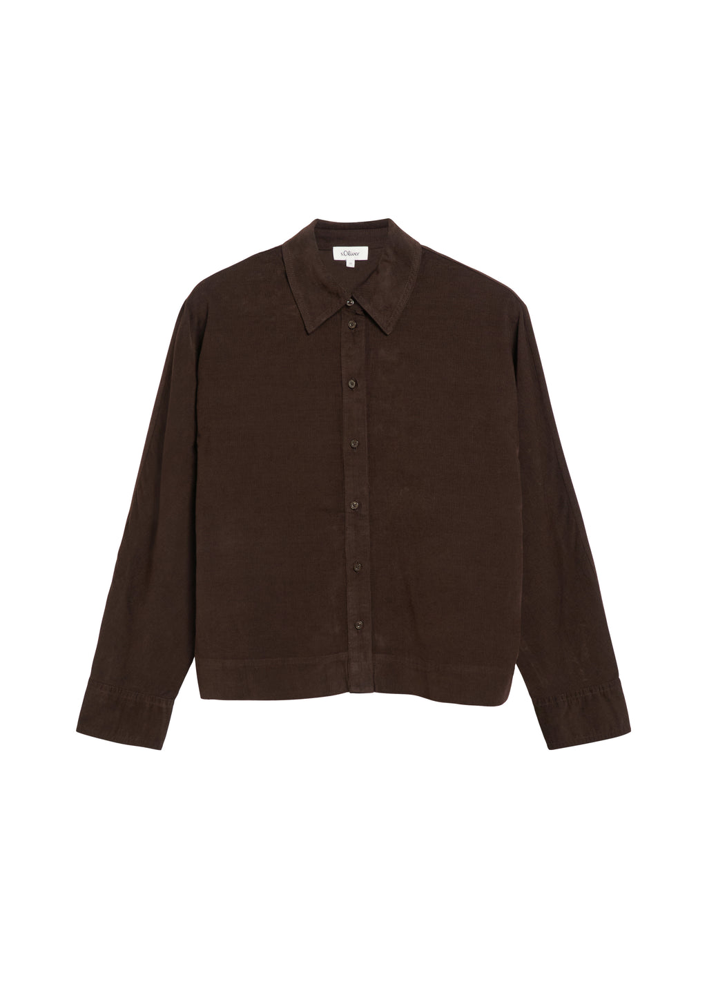 Feincord-Bluse mit Fledermausärmeln von s.Oliver