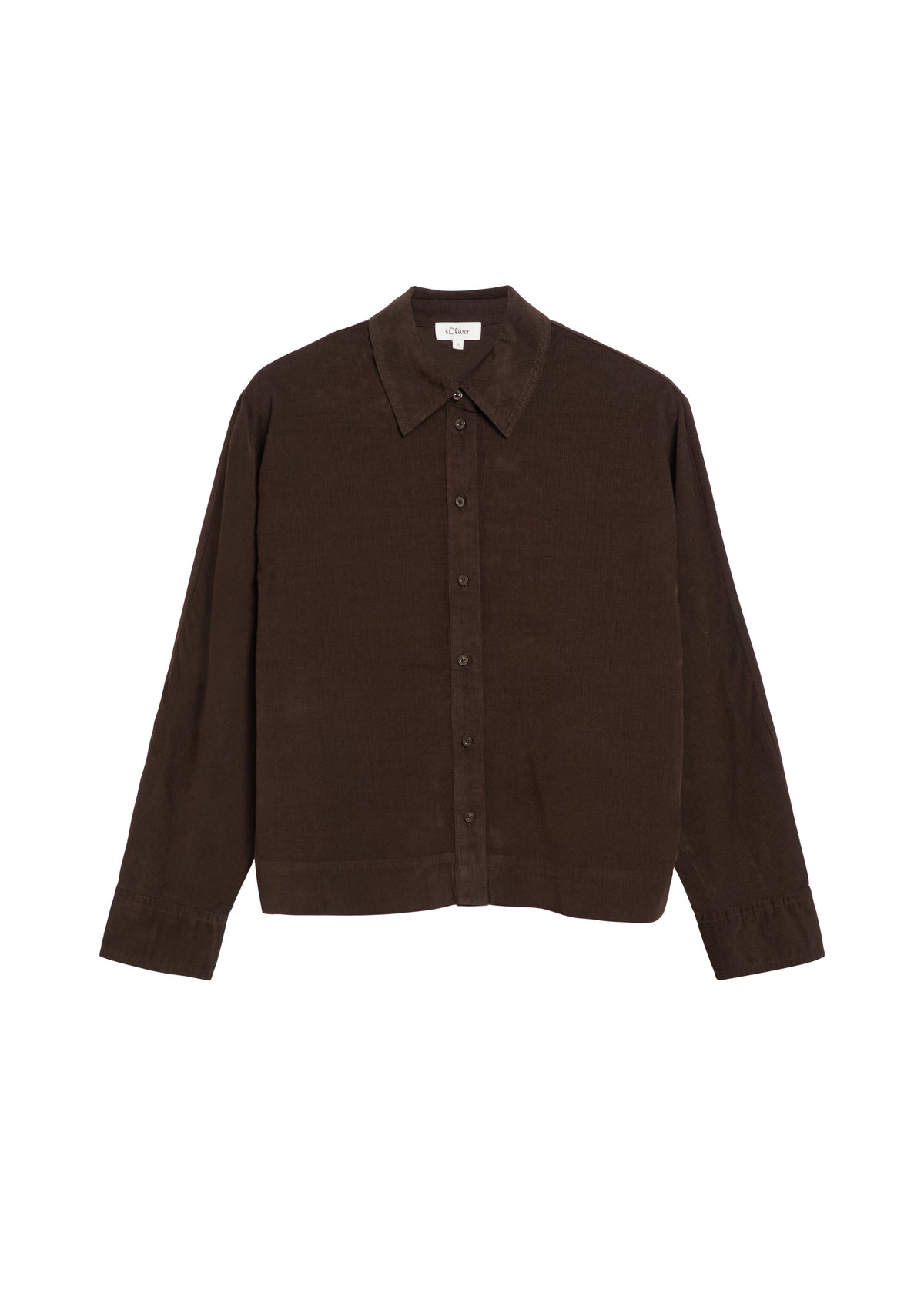 Feincord-Bluse mit Fledermausärmeln von s.Oliver