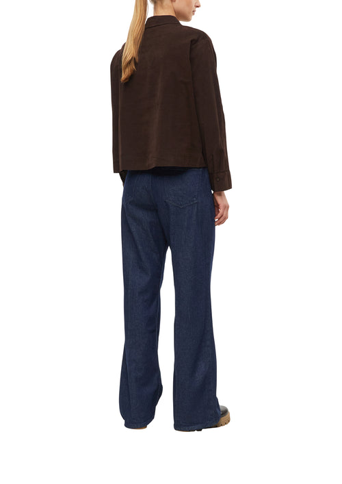 Feincord-Bluse mit Fledermausärmeln von s.Oliver