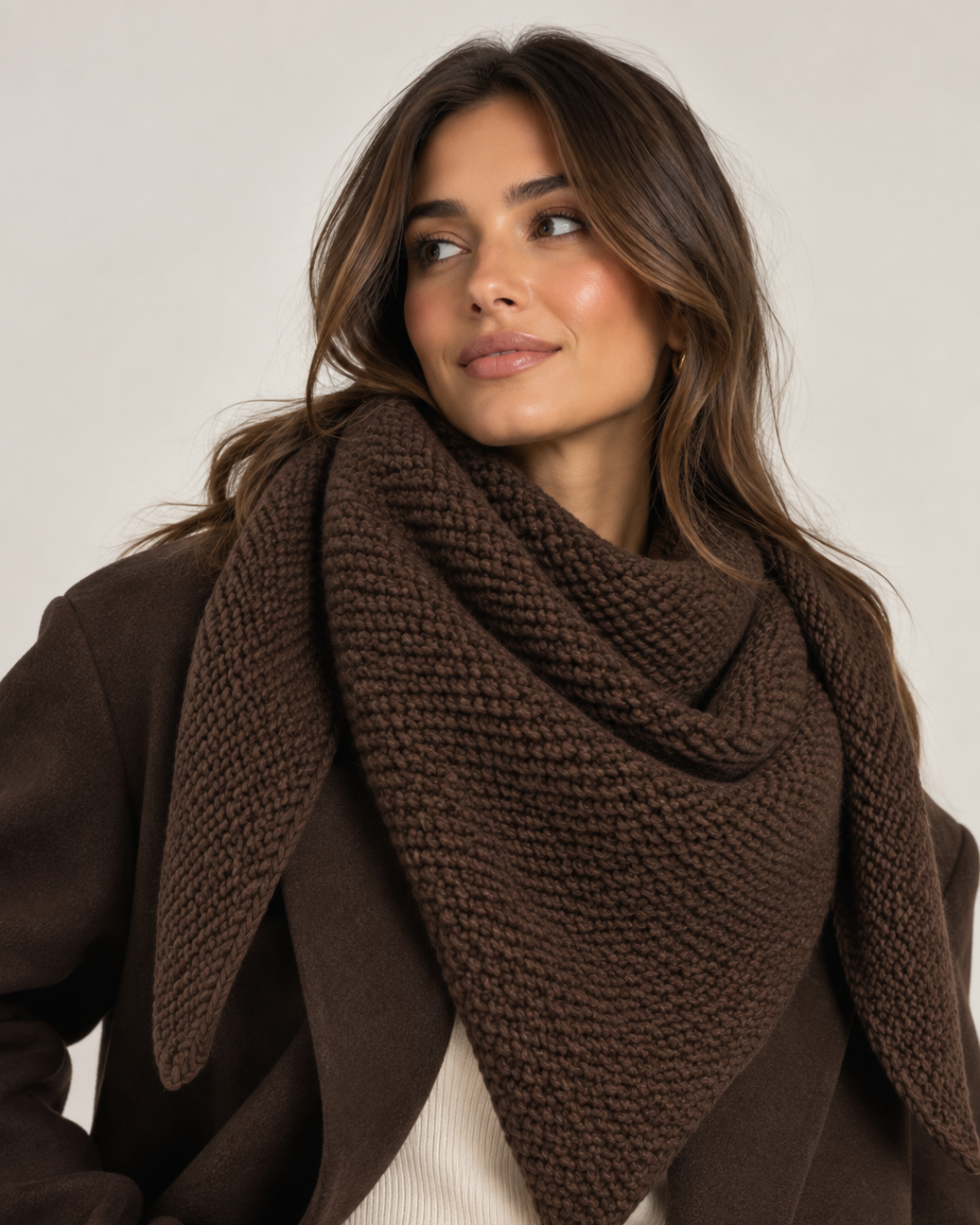 Stricktuch Cora in Dreiecksform von Houy Mode