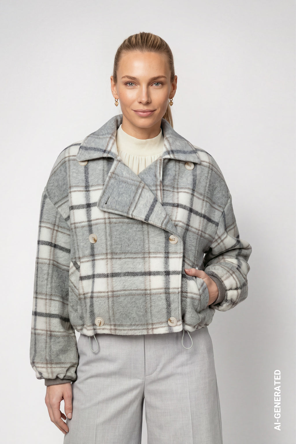Jacke mit Karomuster
