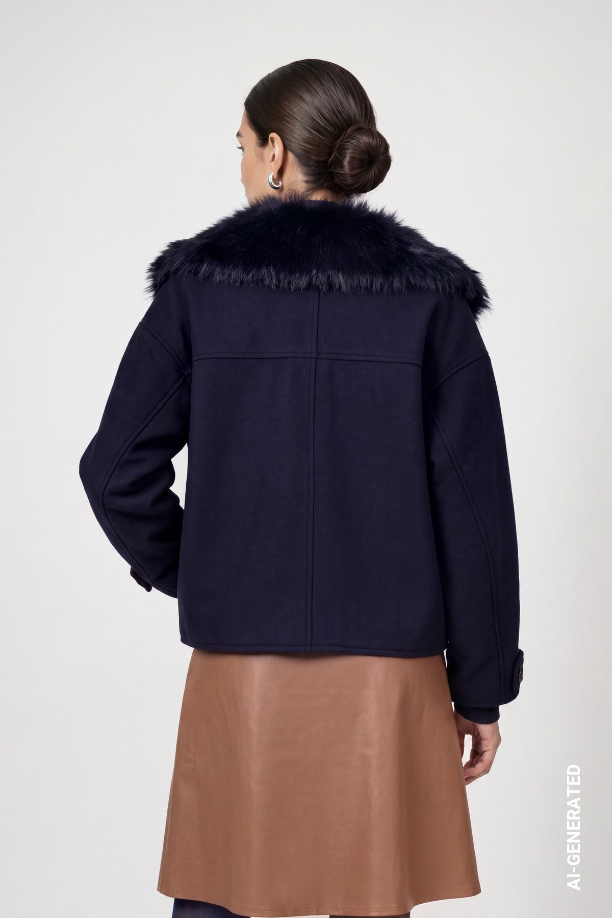 Jacke mit Wolloptik