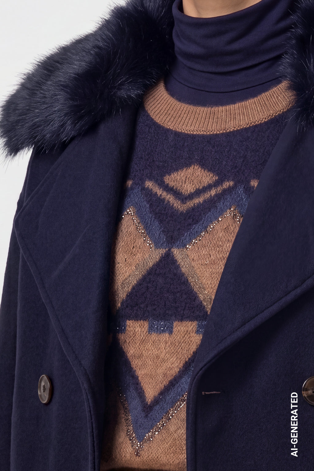 Jacke mit Wolloptik