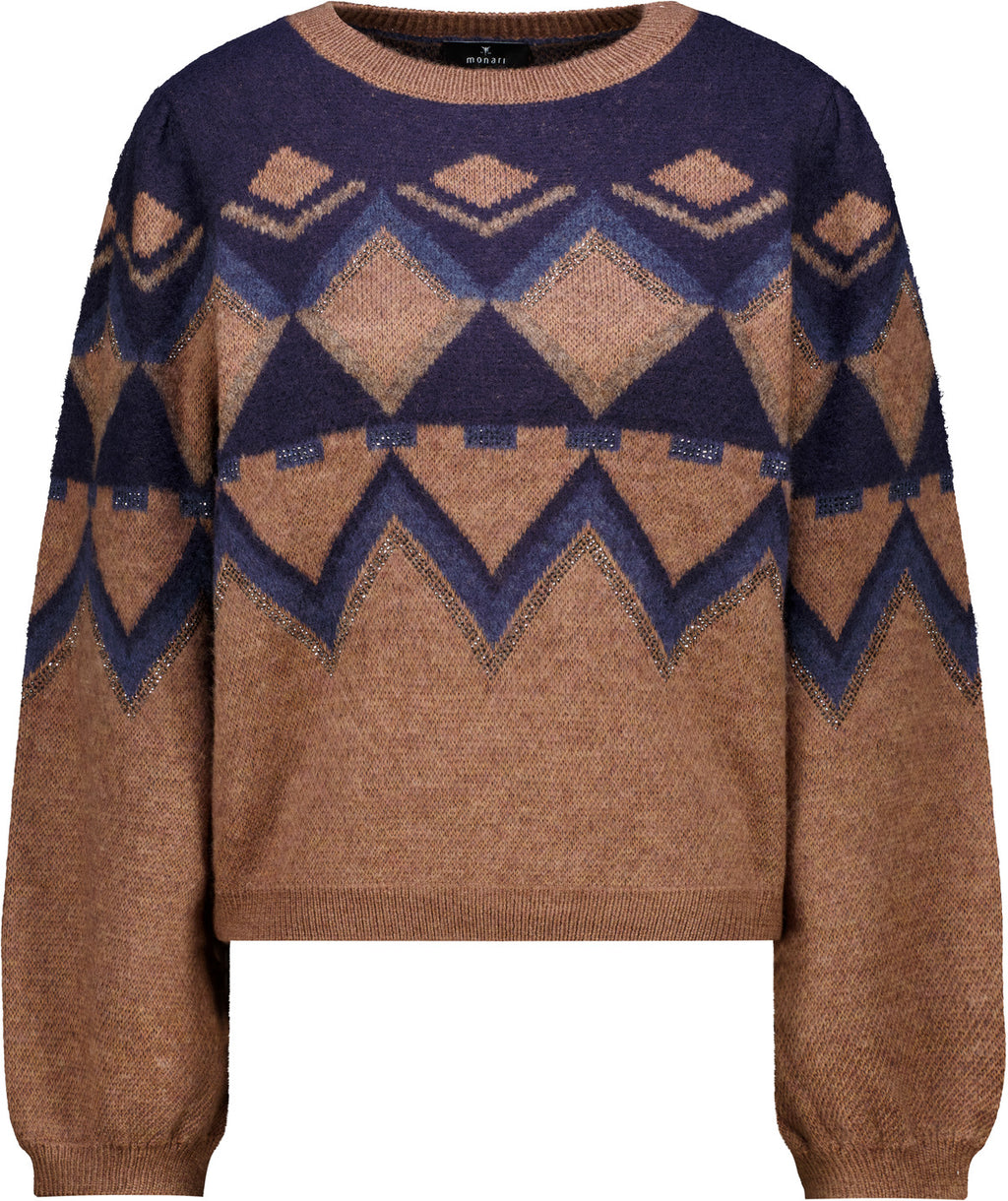 Strickpullover mit Jacquard Muster