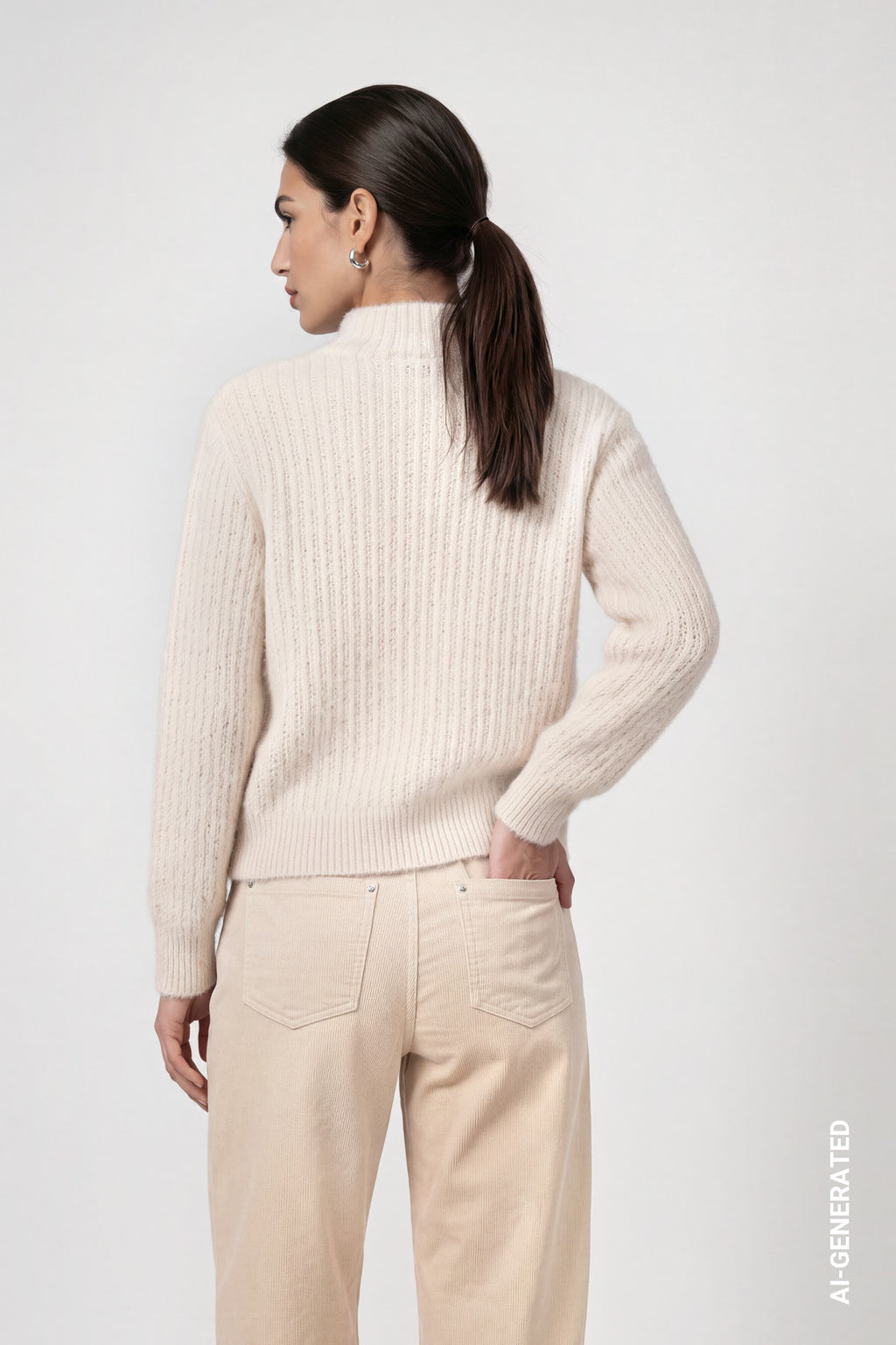 Strickpullover mit Struktur