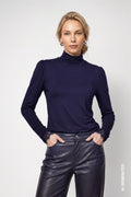 Rollkragenshirt mit Spitze