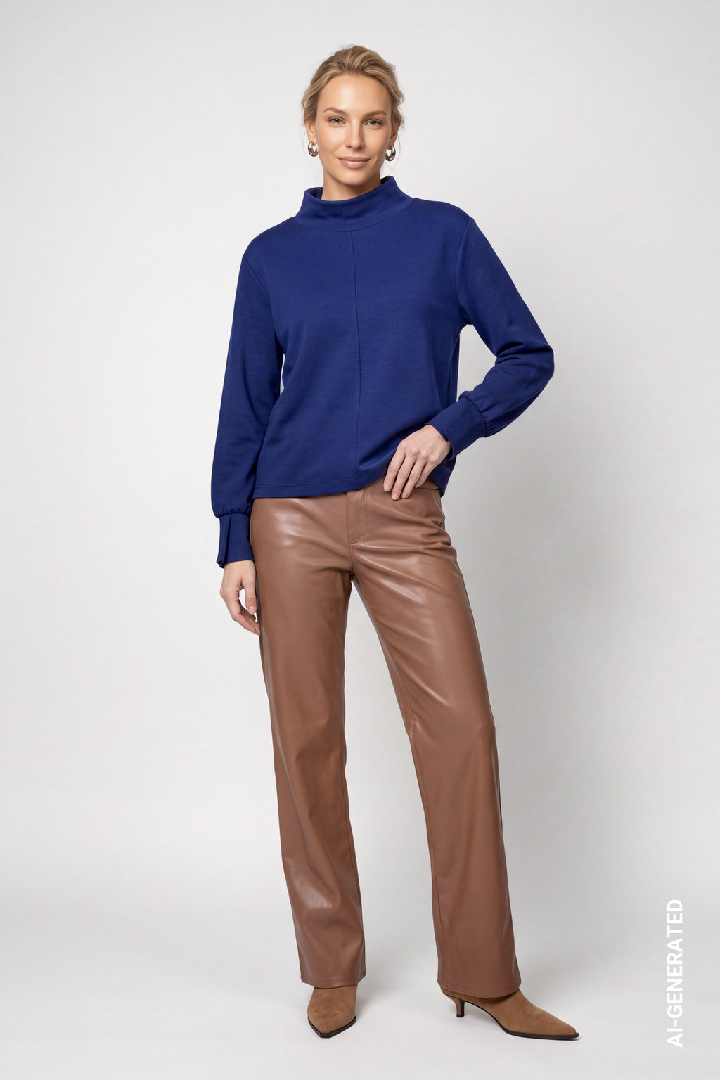 Sweatshirt mit Stehkragen