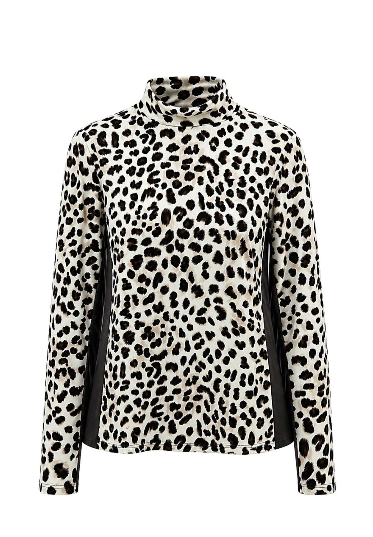 Shirt WILD MOCHA mit Kontrastkante