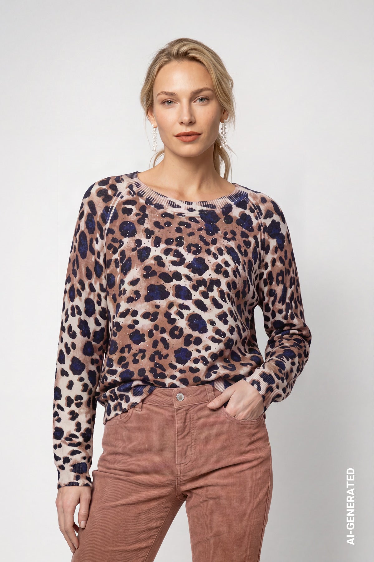 Strickpullover im Leopardenmuster | Monari