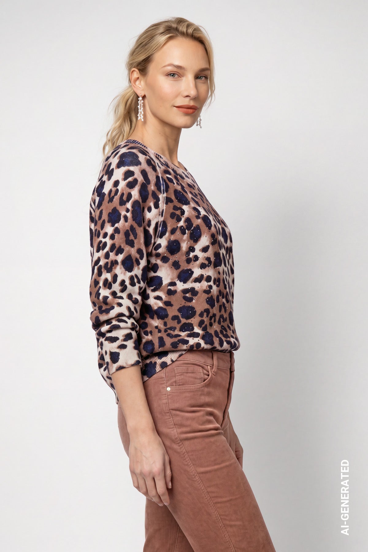 Strickpullover im Leopardenmuster | Monari