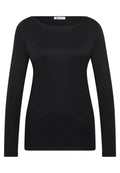 Basic Shirt mit U-Boot-Ausschnitt