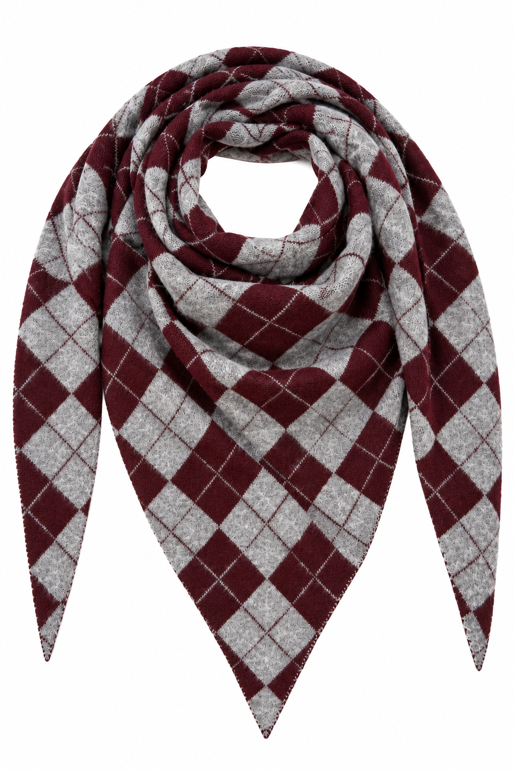 Da. Schal - Zheng Taschen - bordeaux - one size