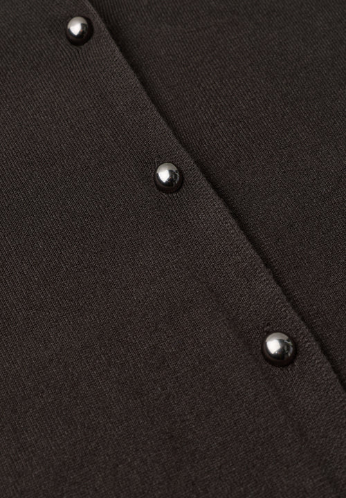 Kurzarm Cardigan mit Rundhals und Knöpfen