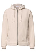 Langarm Fleece Jacke mit Kapuze