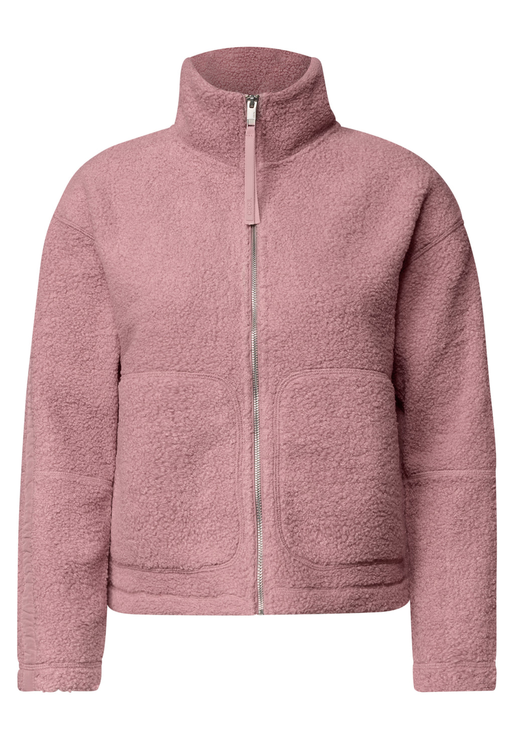 Teddyjacke mit Stehkragen und Zipper