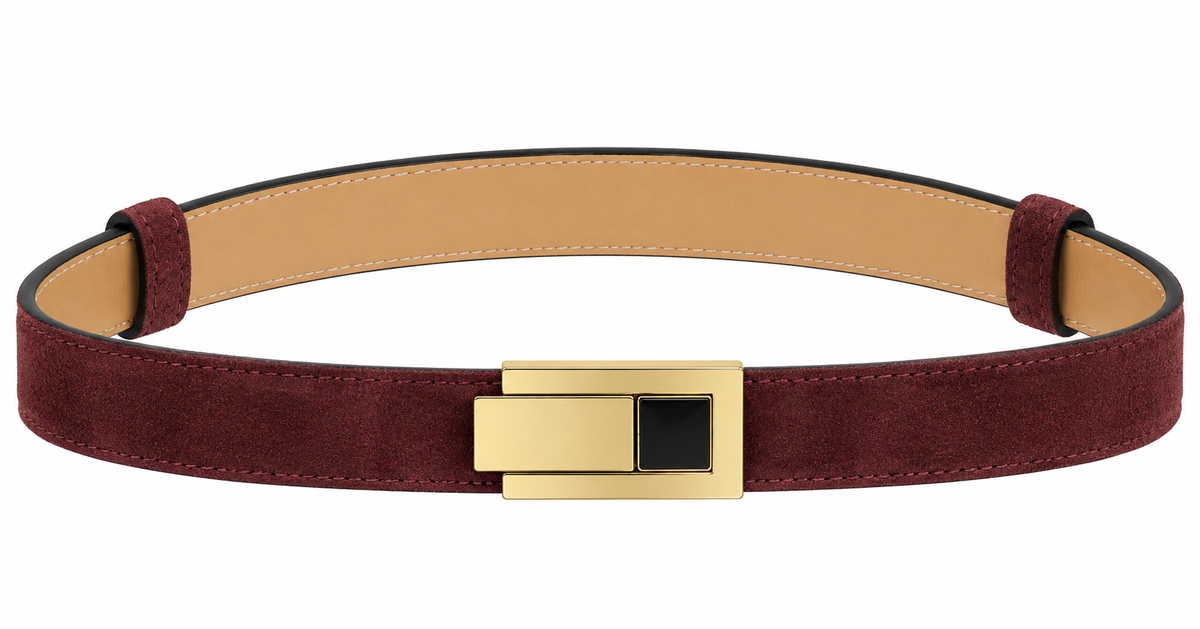 Ledergürtel Lola aus Veloursleder von Houy Mode