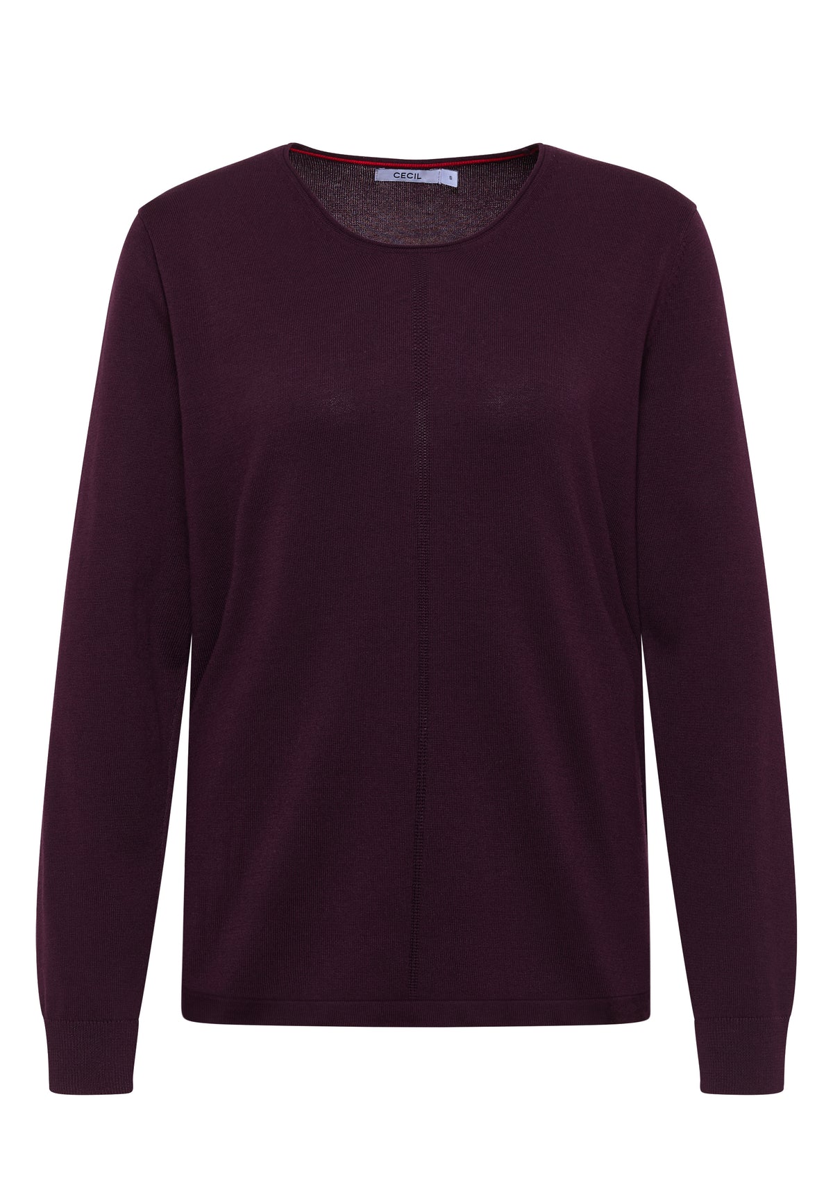 Basic Pullover mit Rundhals