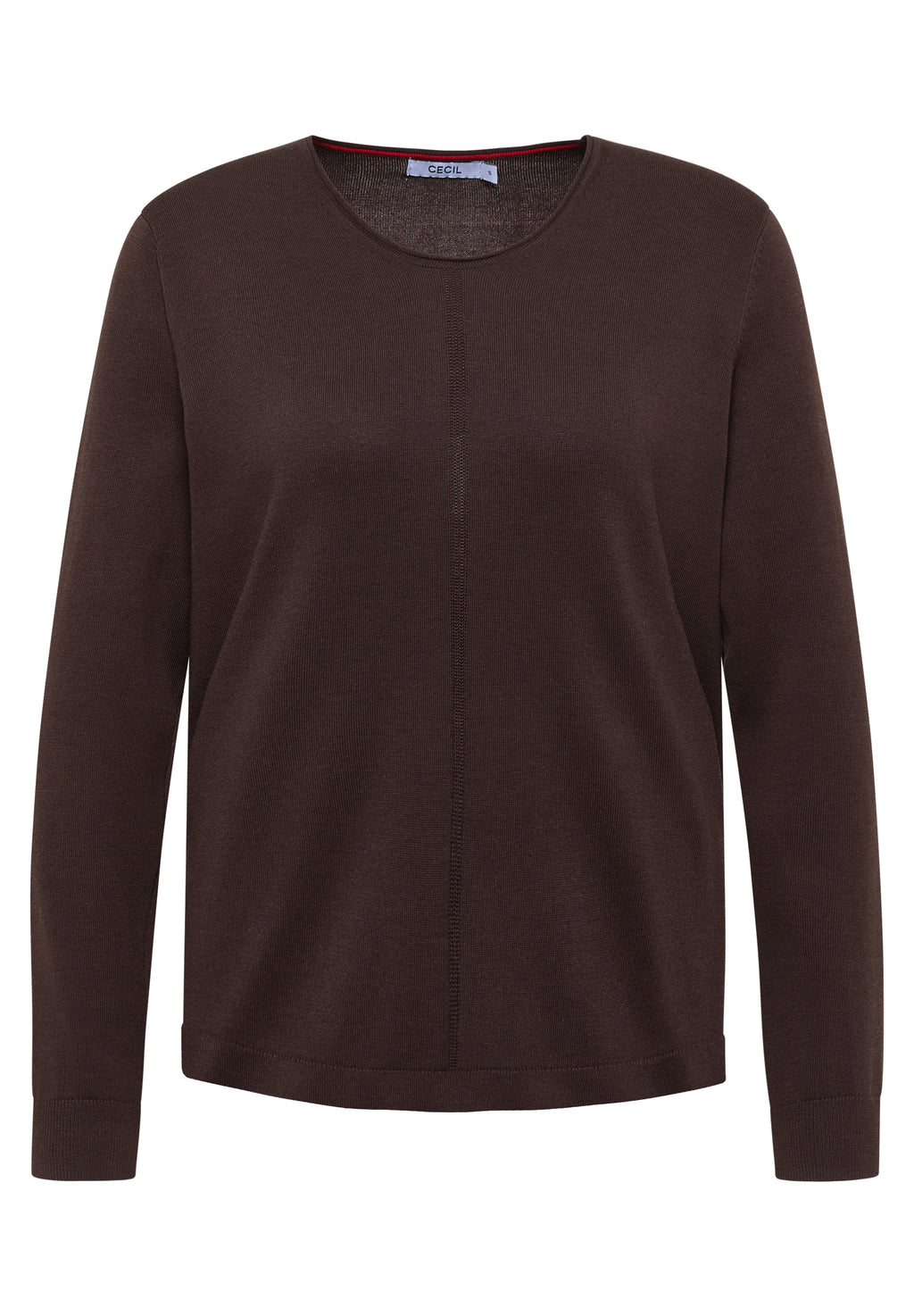 Basic Pullover mit Rundhals