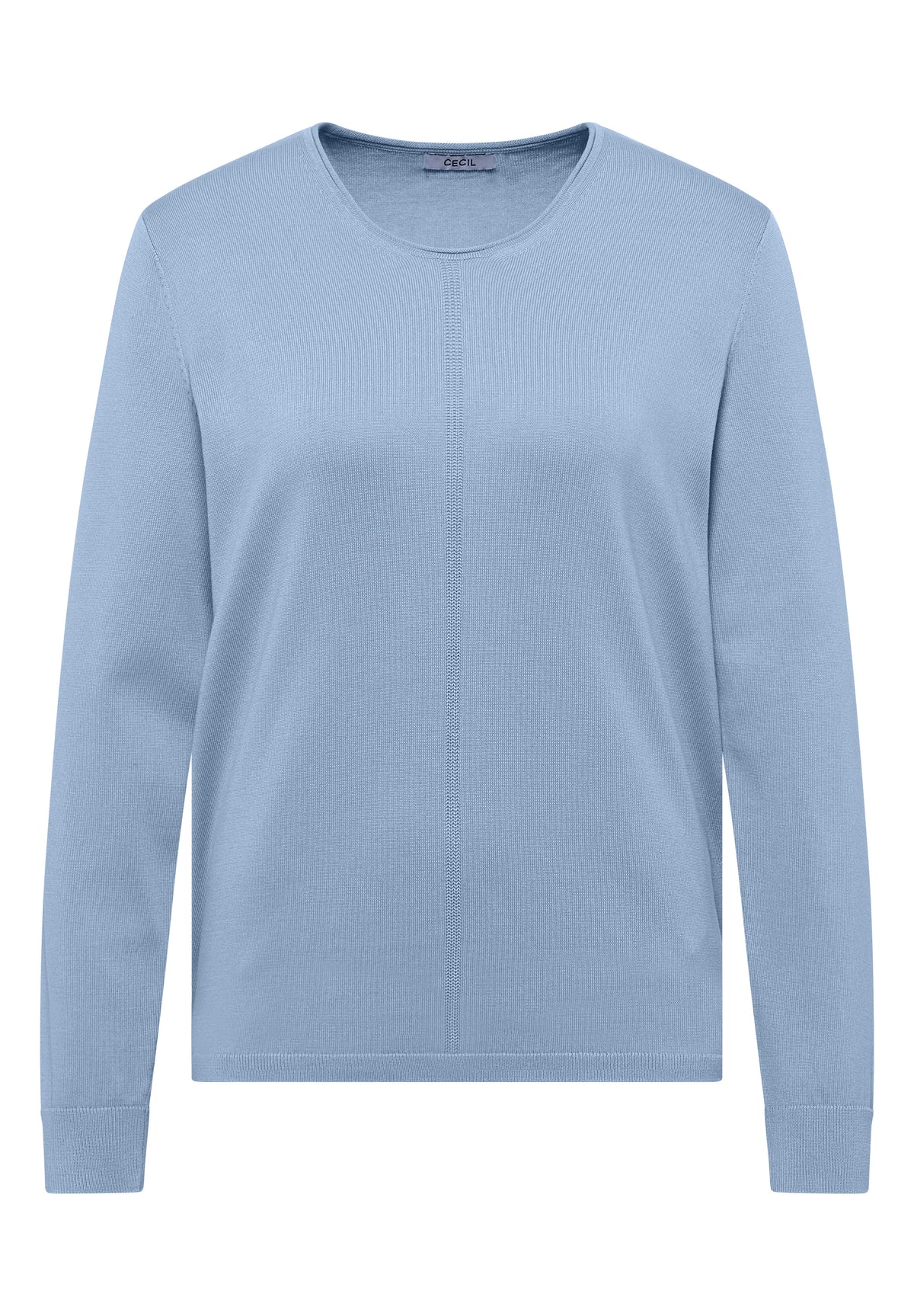 Basic Pullover mit Rundhals