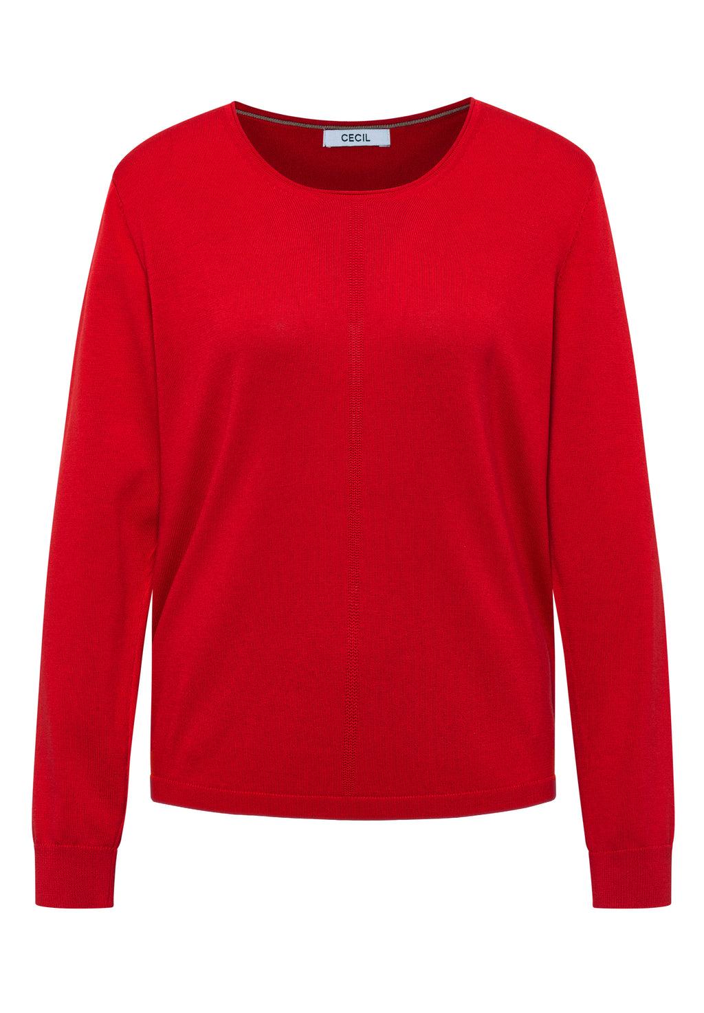 Basic Pullover mit Rundhals